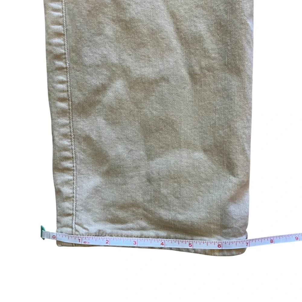 Polo Ralph Lauren Varick Slim Straight Pants Mens 36x34 Khaki Tan Button Fly RL